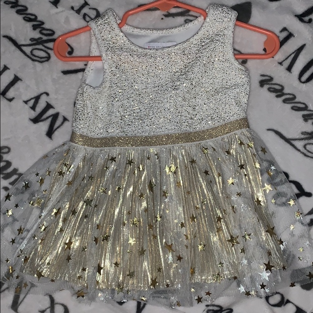Gold star dress